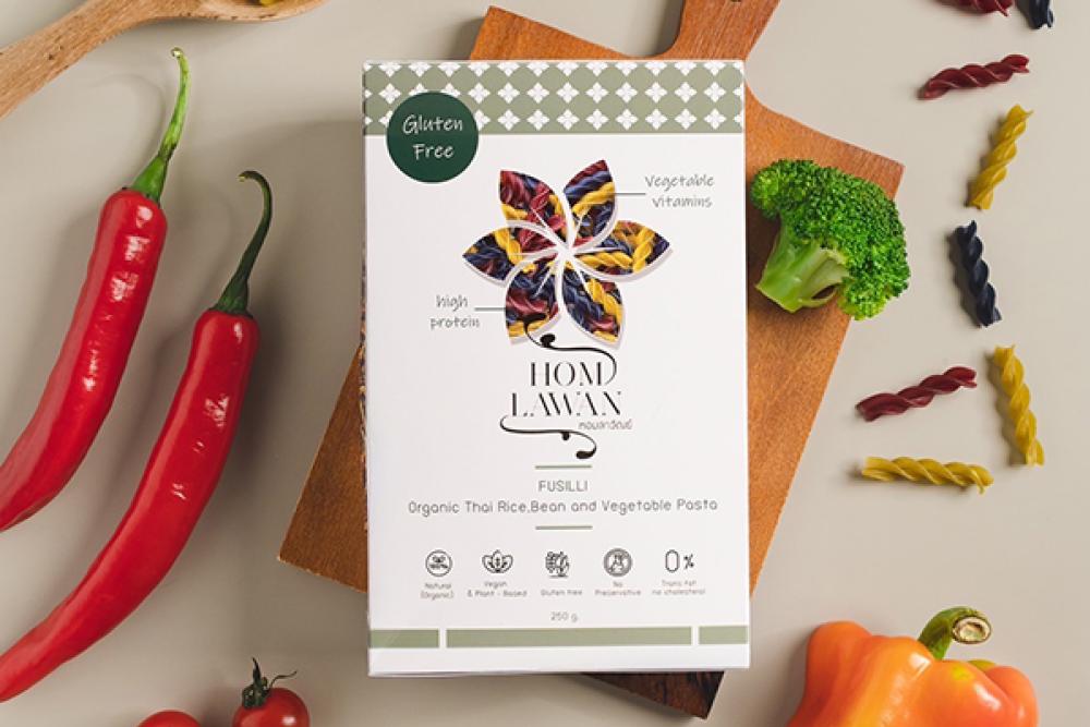 HOM LAWAN FUSILLI Organic Thai Rice.Bean and Vegetable Pasta : บริษัท สิริ กรีน เทคโนโลยี จำกัด